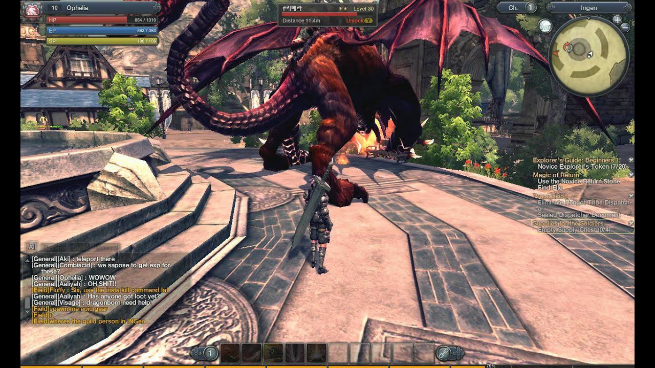 RaiderZ Town Square Chaos