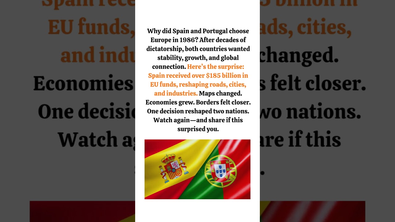 Why Spain and Portugal Joined Europe 