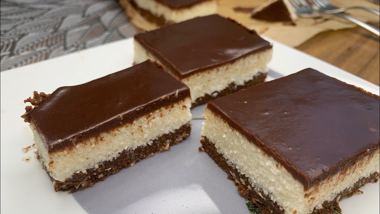 BAUNTI -kolač sa kokosom gotov za 10 minuta/bez pecenja#bounty