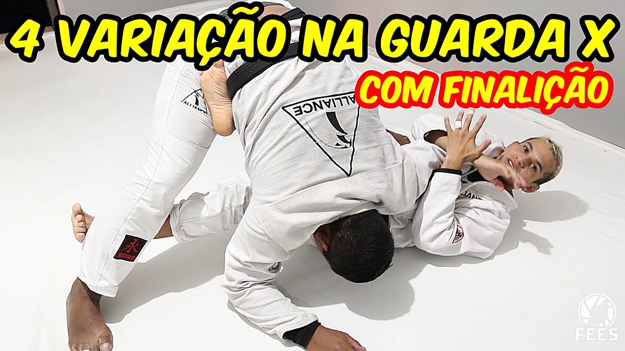 Jiu Jitsu - 4 VARIAÇÃO DA GUARDA X - COM FINALIZAÇÃO - Sergio Alves e Alexandre Vitor