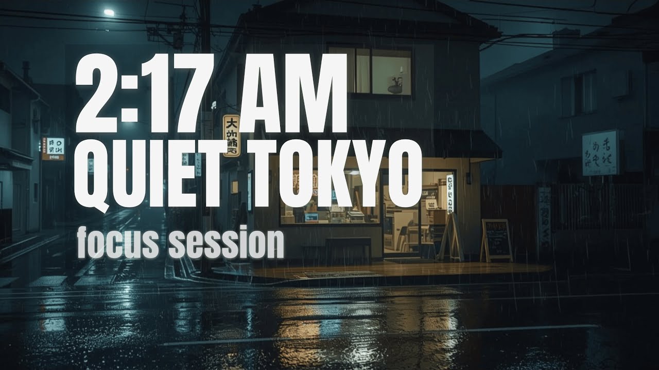 Late Night Tokyo Lofi Rain Mood