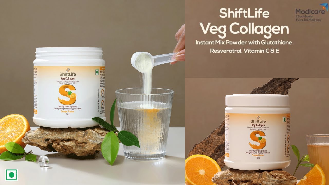 Modicare Shift Life Veg Collagen Powder || Modiway Veg Collagen Benefits #shiftlifevegcollagen