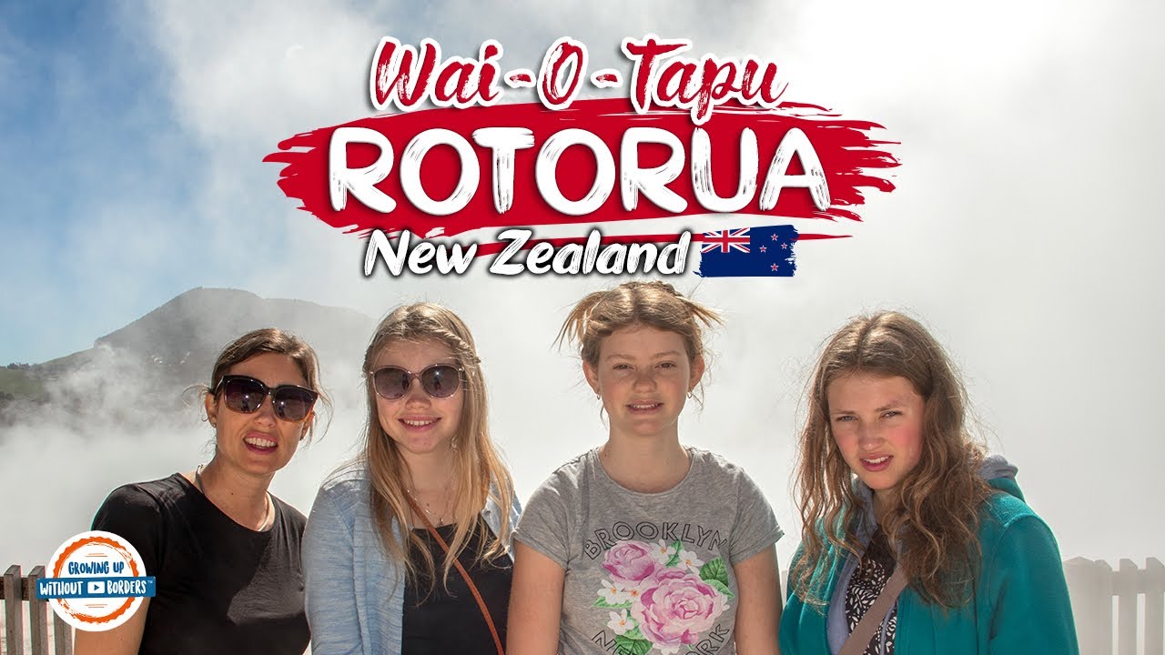 Rotorua New Zealand 🇳🇿 Geothermal Wonderland & Geyser Wai-O-Tapu New Zealand | 197 Countries, 3 Kids