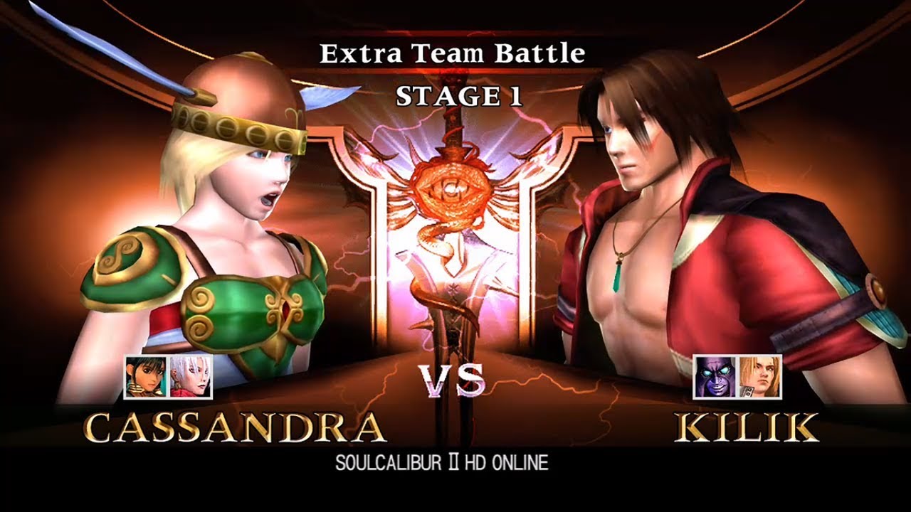 Soulcalibur 2 HD Extremely Hard Extra Team Battle with Cassandra, Ivy & Talim