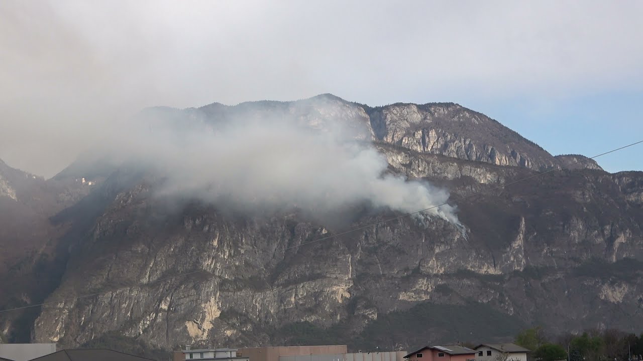 incendio sul fausior (trento) pomeriggio del 6 e mattina del 7 aprile 2021