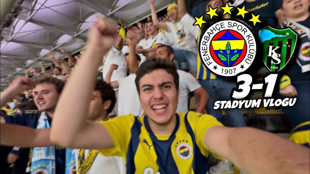 🔥 MARATON ÜST TRİBÜN ATMOSFERİ! Fenerbahçe 3-1 Kocaelispor | 4K Stadyum Vlogu