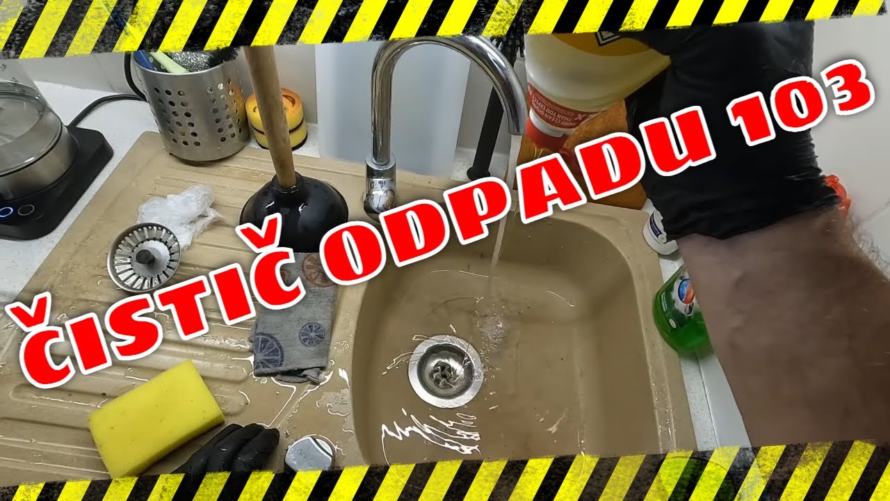Čištění odpadů 103 (čištění dřezu Jarem | čištění sprchového koutu )