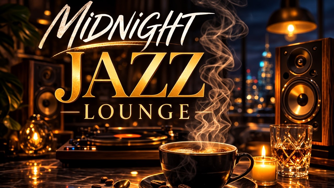 Midnight Jazz Lounge ☕ Luxury Smooth Jazz Cafe Music for Relax, Study & Work GN29