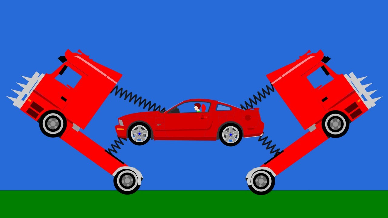 Extreme Car Destruction - Phun Algodoo Moments