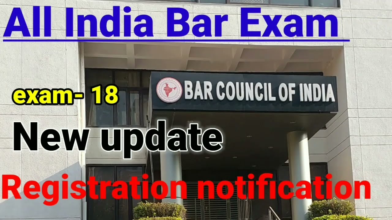 AIBE 18 2023 new update, exam notification, release registration date.