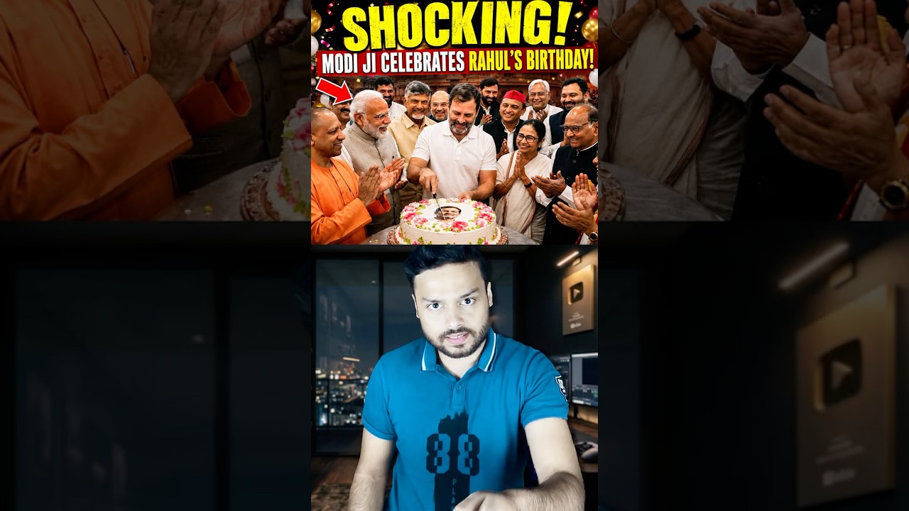 Unbelievable!! Modi Celebrates Rahul Gandhi&rsquo;s Birthday in India - BJP Loves Congress #shorts