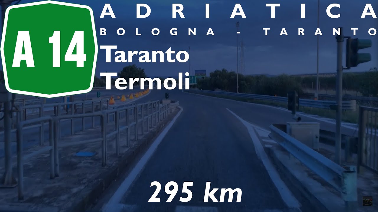IT | Autostrada A14 Adriatica | Taranto - Termoli | TIMELAPSE**