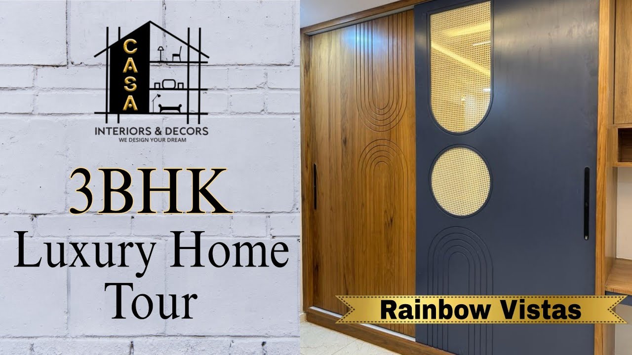 Luxury Home Interiors in Rainbow Vistas | 3BHK | Moosapet | Home Tour