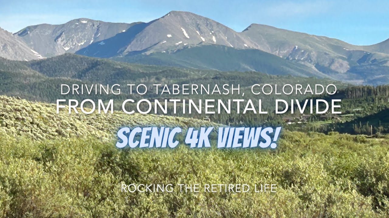 Continental Divide Drive to Tabernash Colorado in Scenic 4K