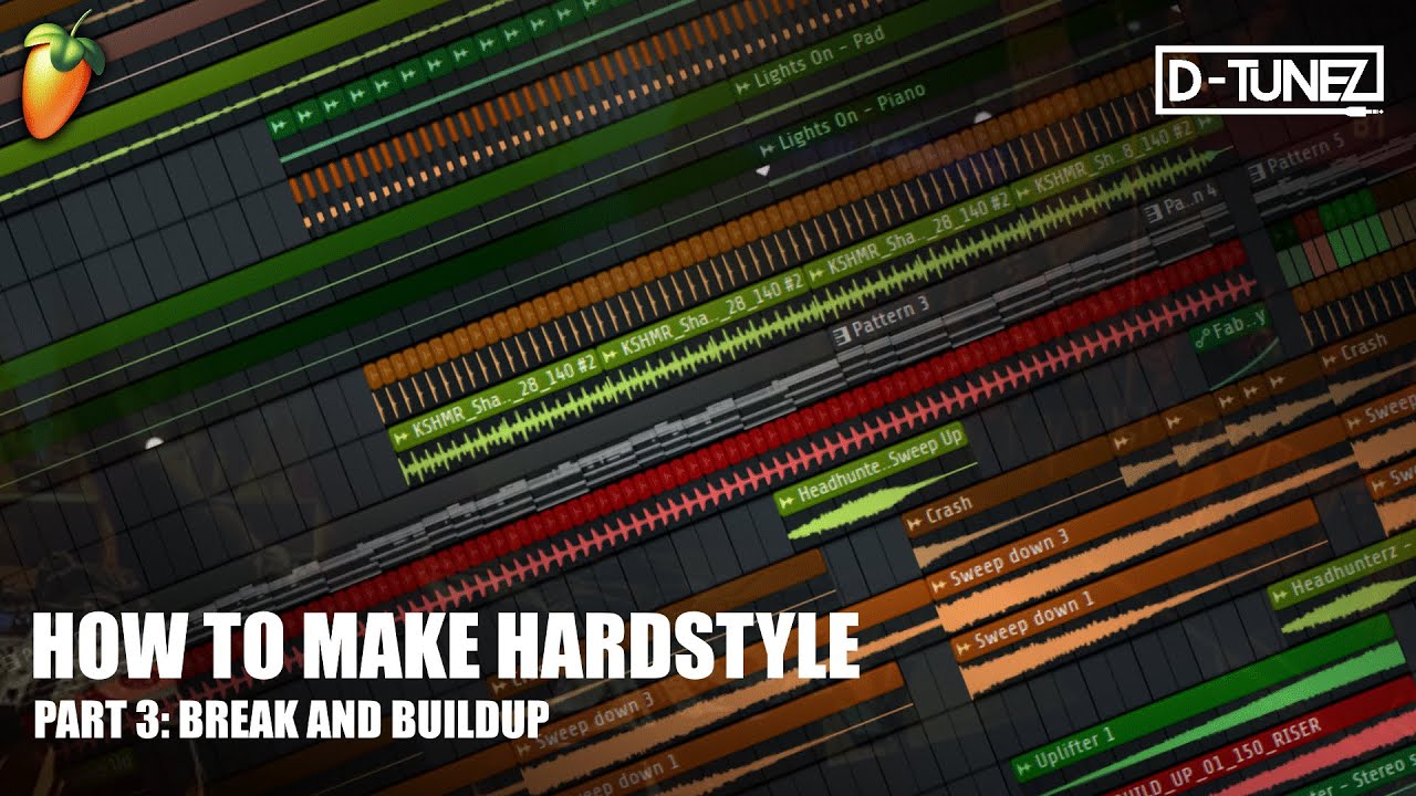HOW TO MAKE HARDSTYLE 2024 (Lights On) - Part 3 (Break and Buildup)