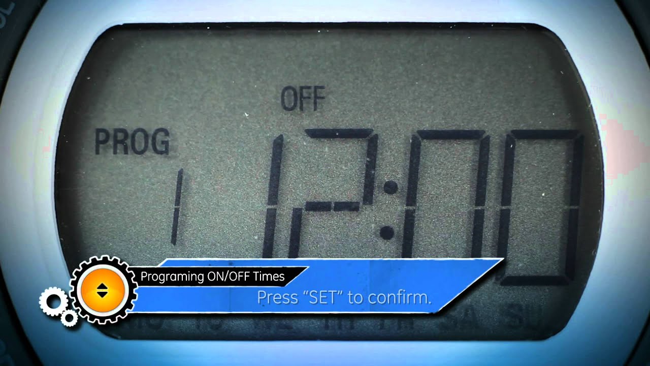 Custom Times - (part 6 of 6) - GE SunSmart Timer