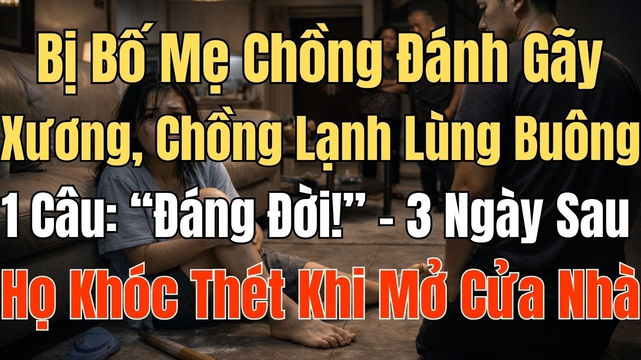 Bị Bố Mẹ Chồng Đánh Gãy Xương, Chồng Lạnh Lùng Buông 1 Câu: “Đáng Đời!” – 3 Ngày Sau Họ Khóc Thét...