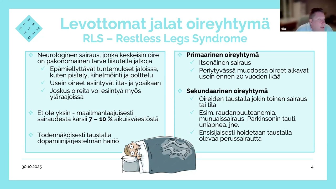 Levottomat jalat – ferritiinimittauksen merkitys ja rautainfuusiohoito