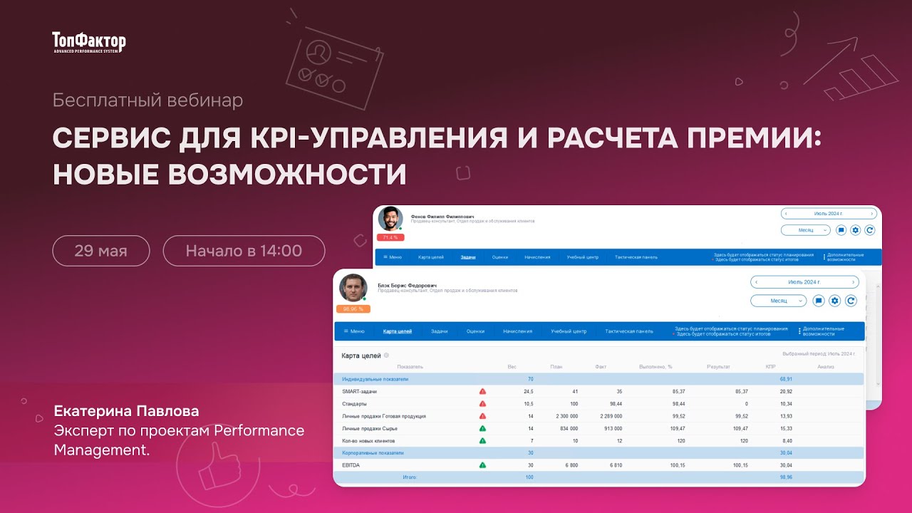 Сервис для KPI-управления и расчета премии: новые возможности