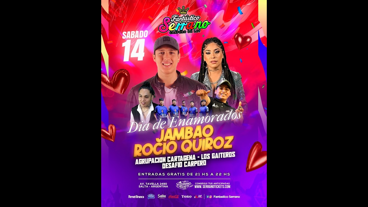 Gambino Stream: San Valentin en Fantástico Serrano - Sab 14 Feb. 2026