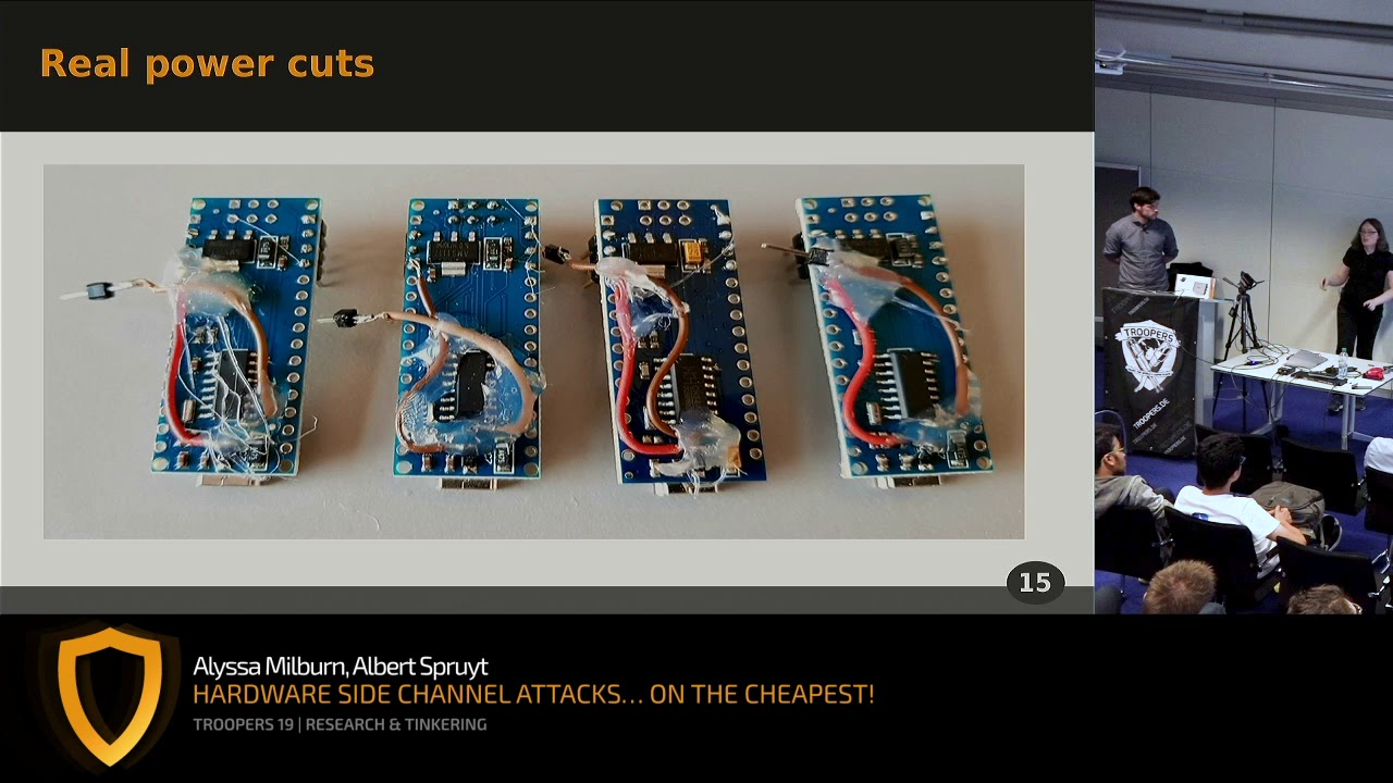 TR19: Hardware Side Channel attacks on the cheapest