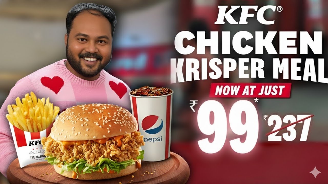 KFC Chicken Krisper Meal ₹ 99 Only 😎 | KFC Offer | KFC 99 Offer | kfc offer 2026 | KFC India 🇮🇳 