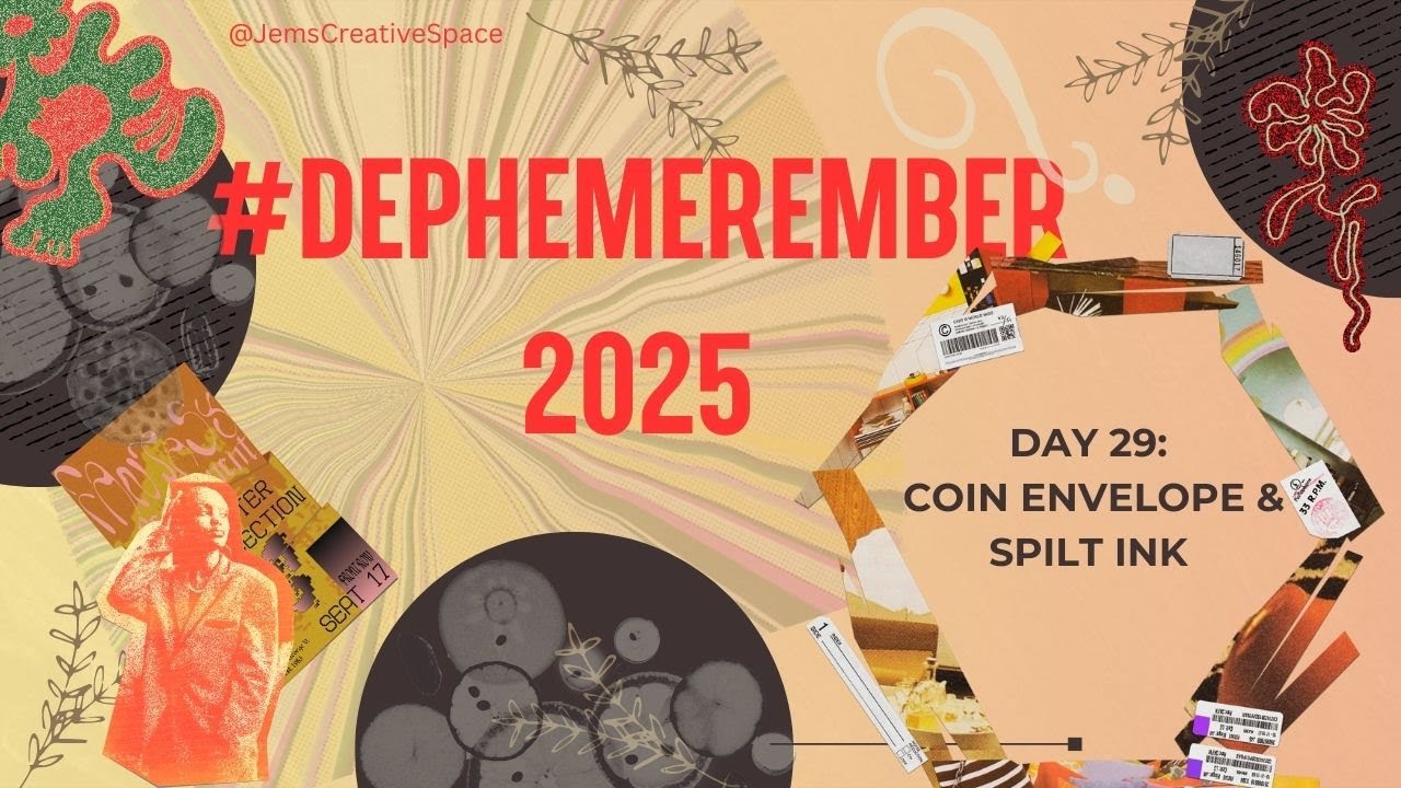 #Dephemerember 2025 I Day 29 Coin Envelopes and Spilt Ink