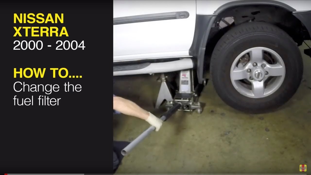 Replace the fuel filter on a Nissan Xterra (00-04), Pathfinder (96-04) or Frontier pick-up (98-04)
