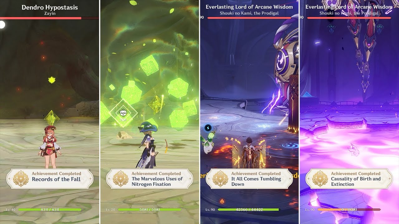 4 Easy Hidden Achievements Boss v3.2 | Genshin Impact