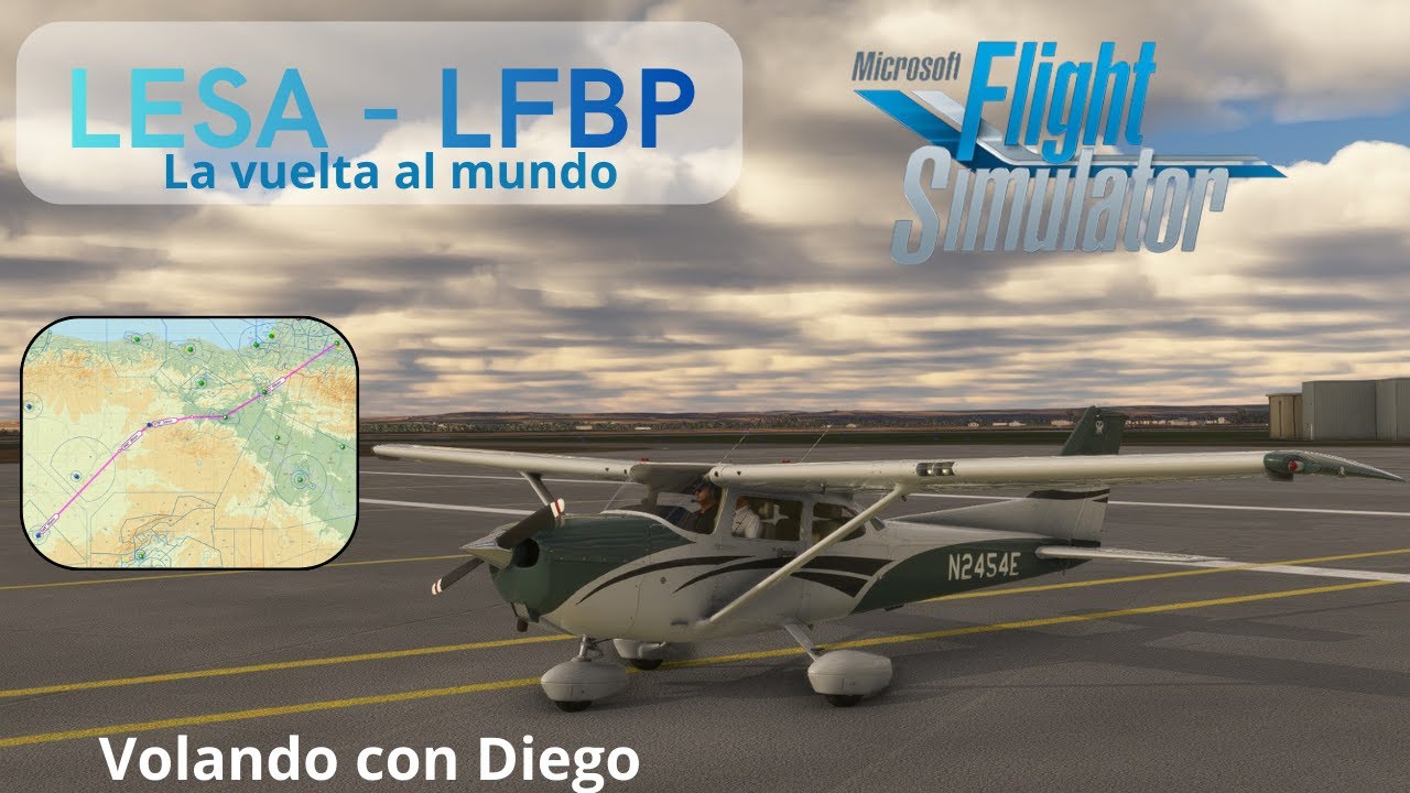 1# La vuelta al mundo |Cessna 172 | Salamanca - Pau | MSFS 2020