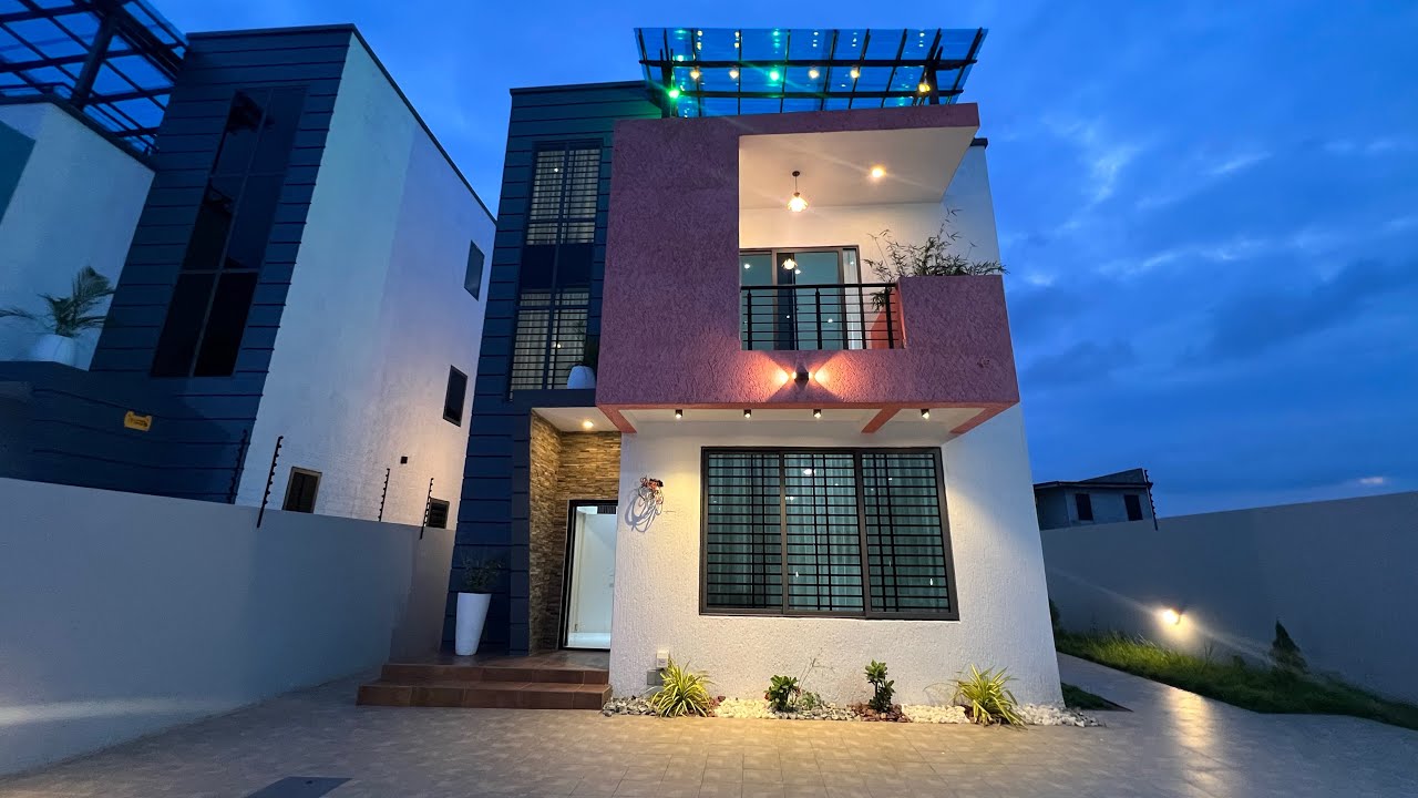 Newly Built 4 bedrooms with swimming pool at Accra Lakeside for Sale || Tour 181 || +233503373419