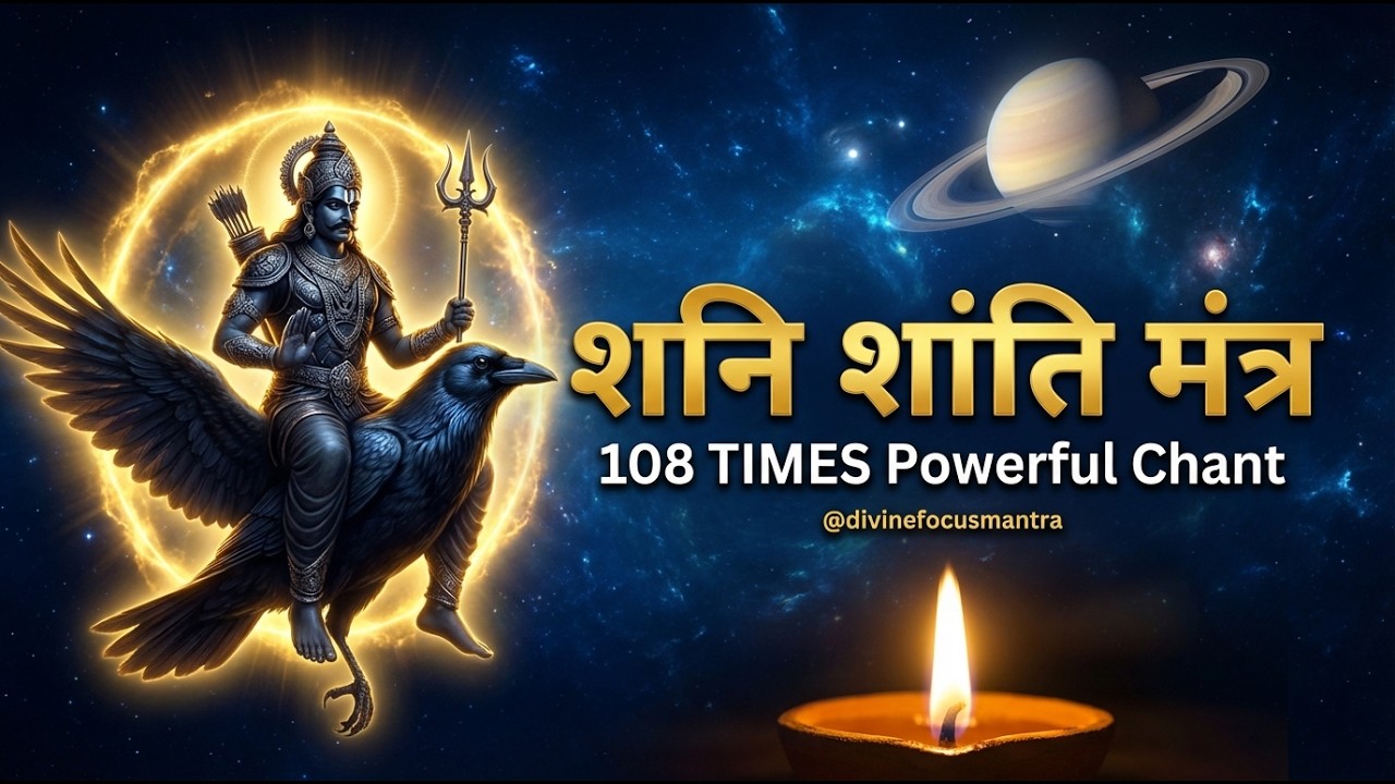 Shani Beej Mantra 108 Times | Shani Sade Sati Shanti | ॐ प्रां प्रीं प्रौं सः शनैश्चराय नमः