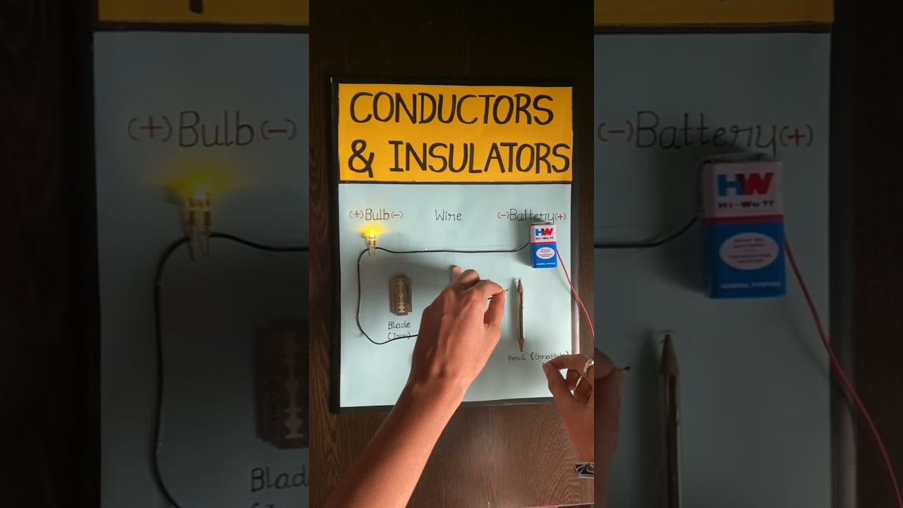 &diams;️ Conductors & Insulators🤩👌| Physics Working Model | TLM for B.Ed Students | Anusha Diwana