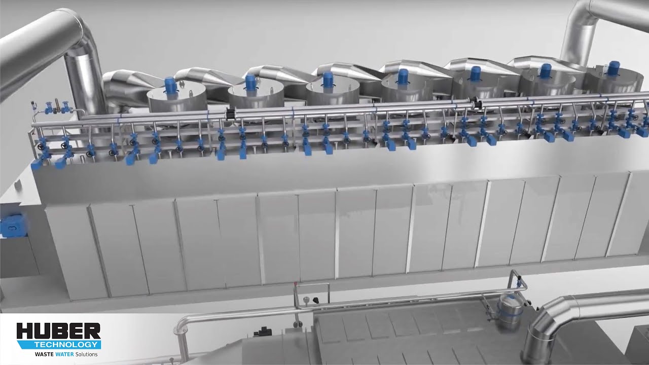 HUBER Sewage Sludge Drying with HUBER Belt Dryer BT