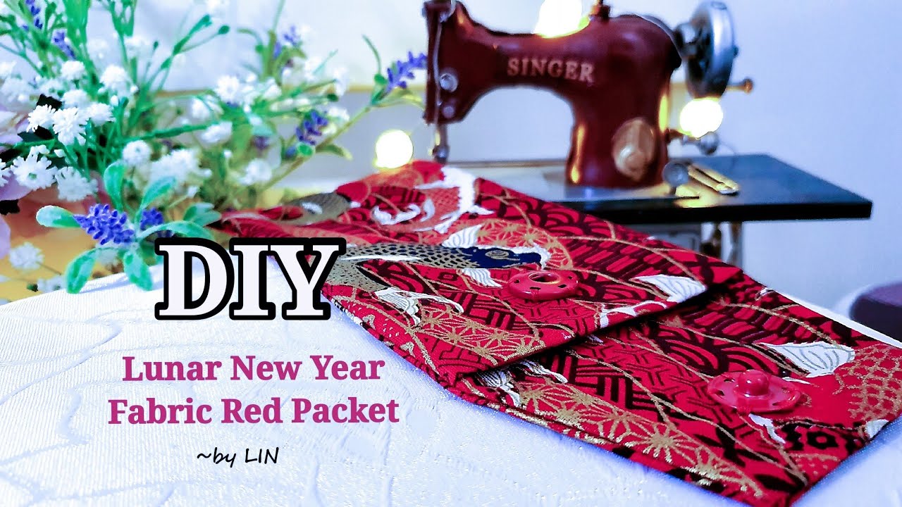 DIY Lunar New Year Fabric Red Packet 【multi purpose bag】#HandyMum