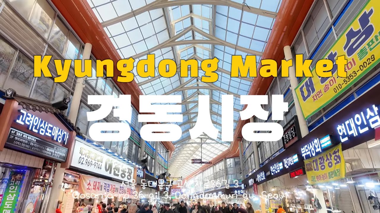 걸어서 가보는 시장투어 경동시장의 분위기 골목골목 다녀봐야 제대로 볼수 있는 시장의 매력Kyungdong Market