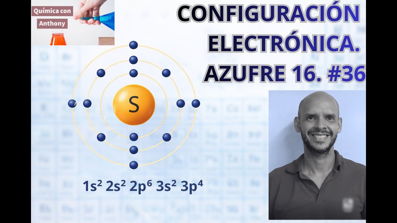 ICFES SABER 11. Aprende Configuración electrónica. Azufre 16. Iones. QuímicaConAnthony. #36