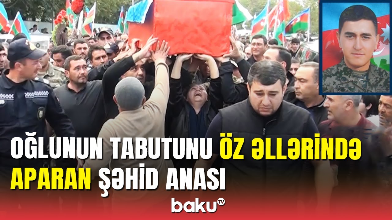 Şəhid Fərid Nəbiyev göz yaşları içində dəfn edildi: Bütün Qazax hüzn içində
