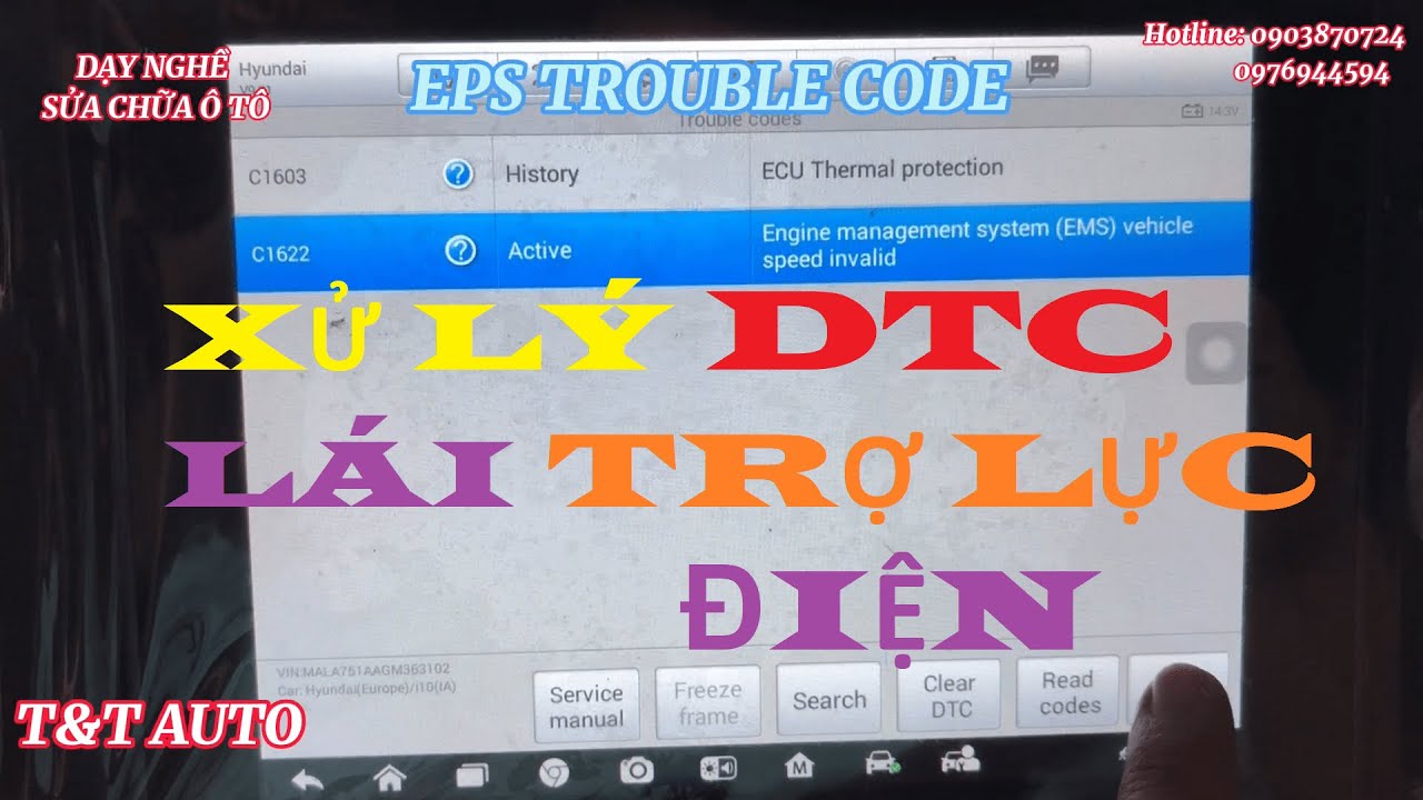 Diagnose EPS HYUNDAI i10 - Electric Power Steering Trouble Code i10