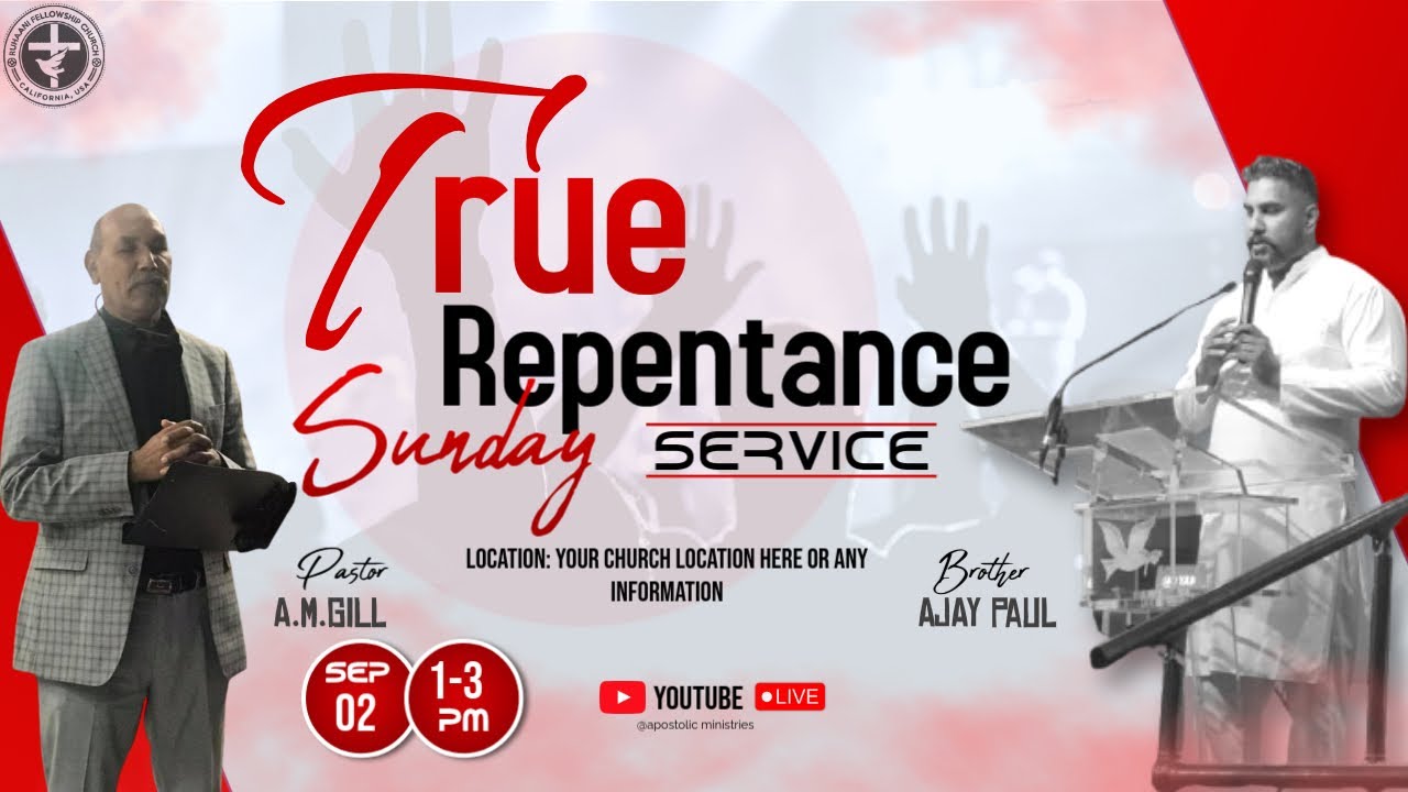 True Repentance ||(2-9-2024 )Ruhaani Fellowship Church Sunday Meeting