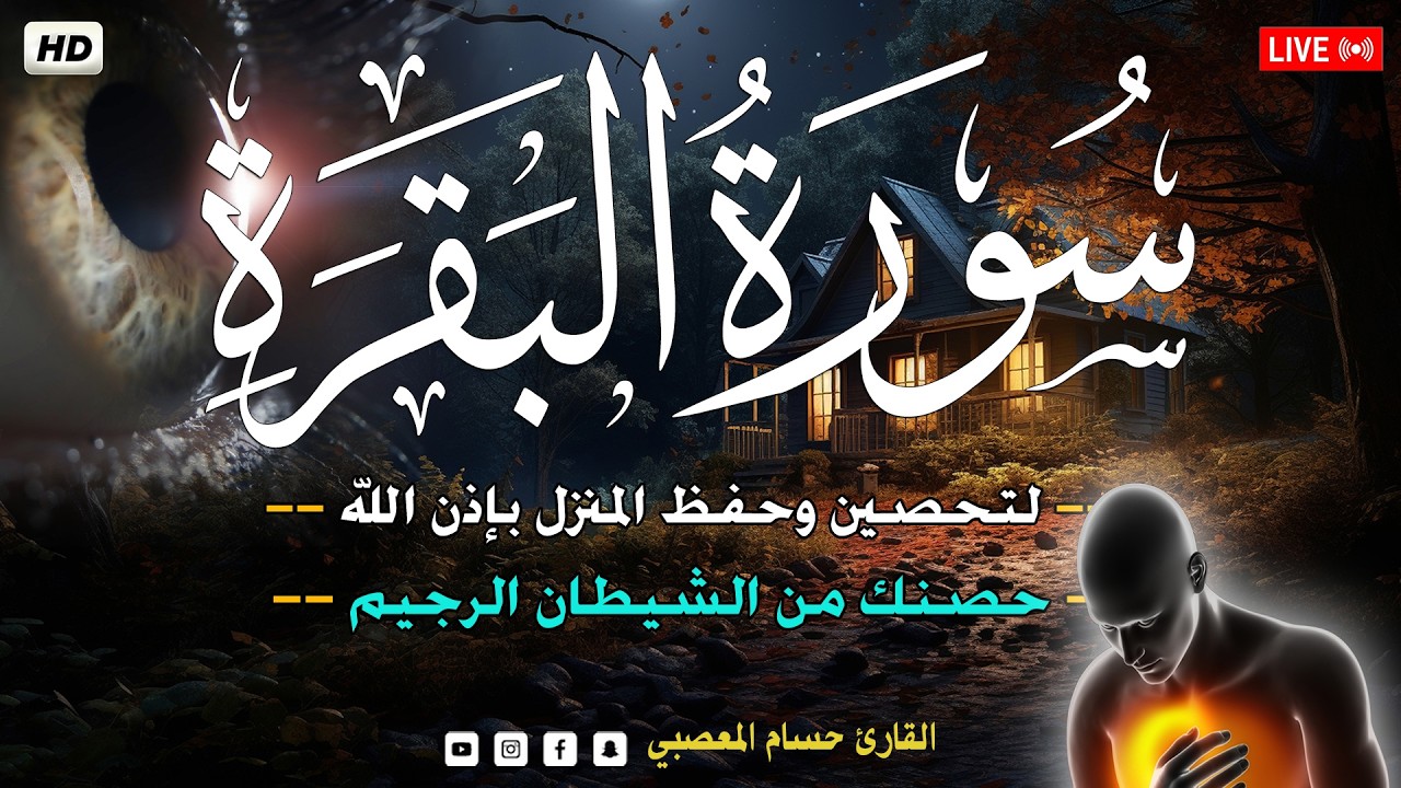 سورة البقرة طاردة الشياطين بدون اعلانات لحفظ وتحصين المنزل وجلب البركة 💚Quran Surat Al-Baqarah