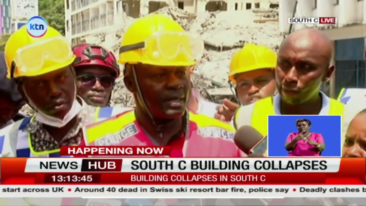 Fears of fatalities after building collapsed along Muhoho Avenue, South C