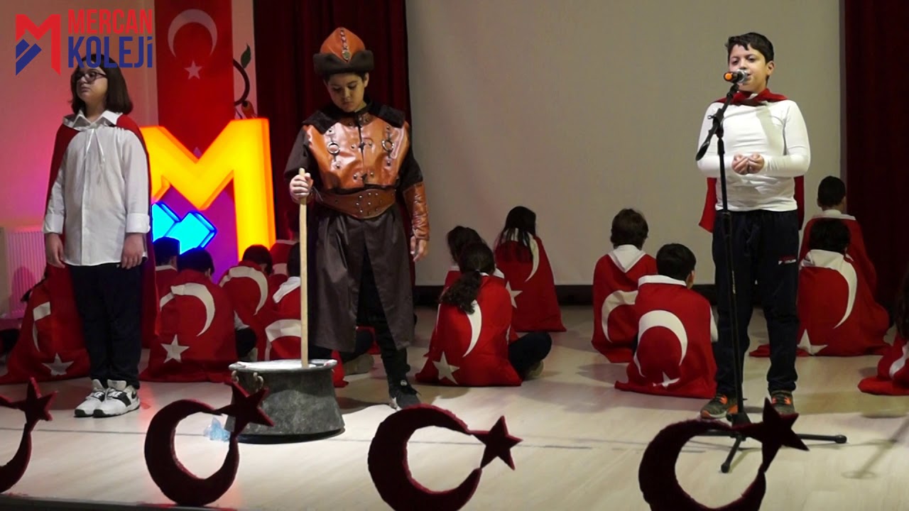 12 Mart İstiklal Marşının Kabulü. Mercan koleji.