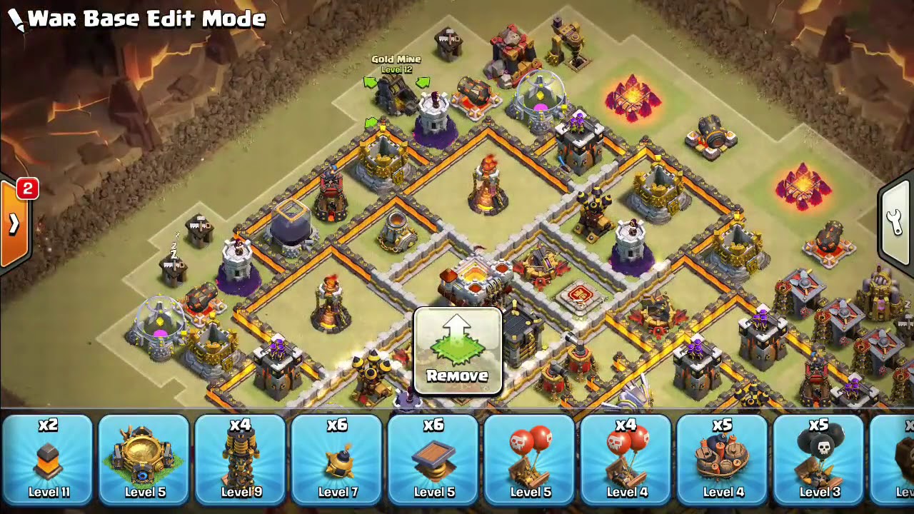 NEW TH11 WAR BASE 2018 Anti 3 Star With Replay Anti Queen Walk BoWitch Anti Everything PROOF!