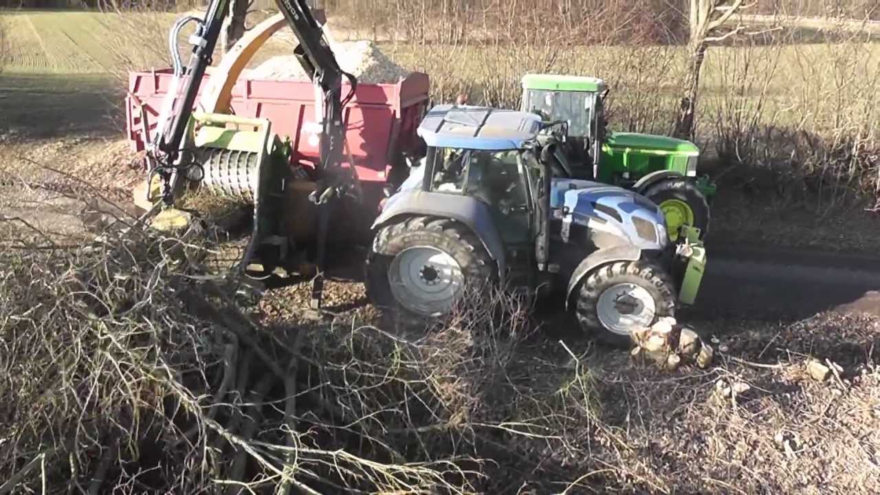 New Holland TVT 190 mit HeizoHack Häcksler & John Deere 7710 & 7530