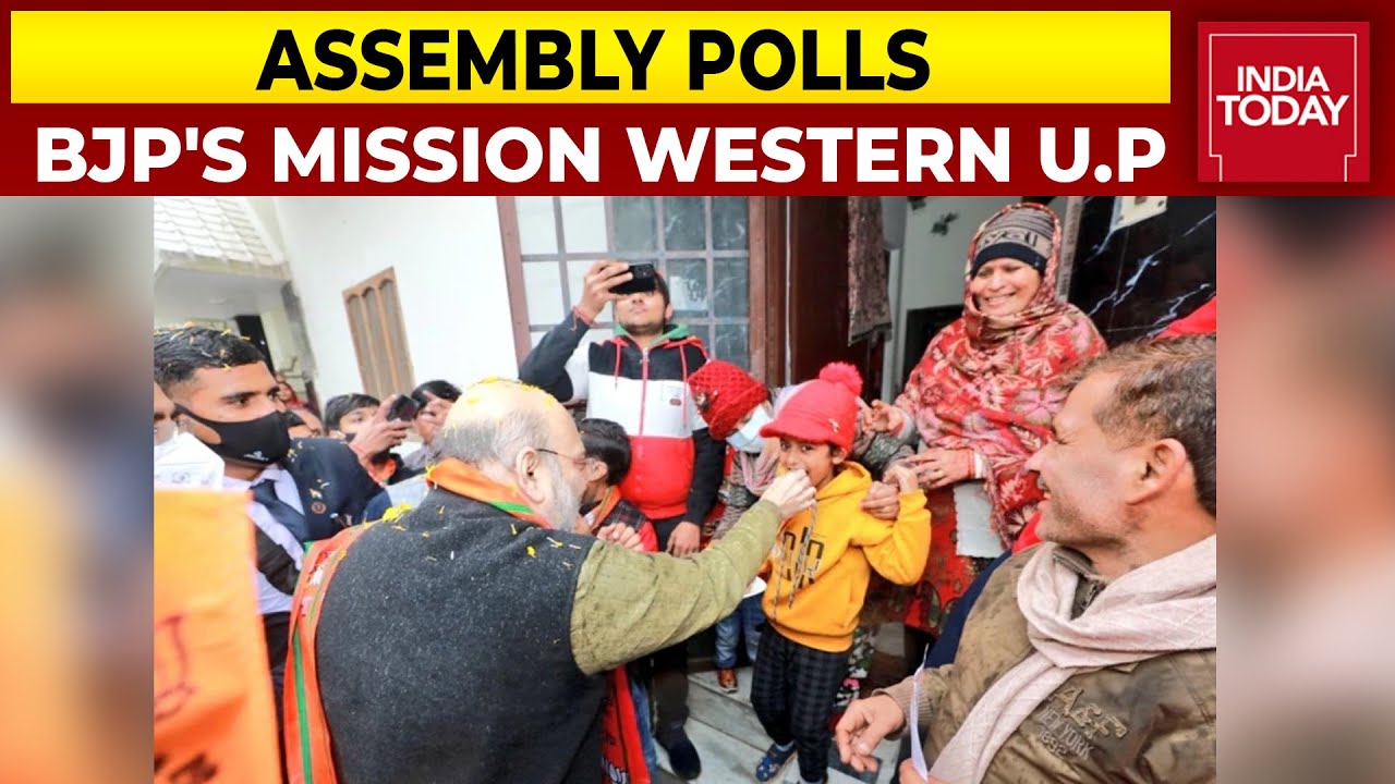 U.P Polls 2022: Amit Shah Holds Door-To-Door Campaign In Mathura, BJP's Mission Western U.P