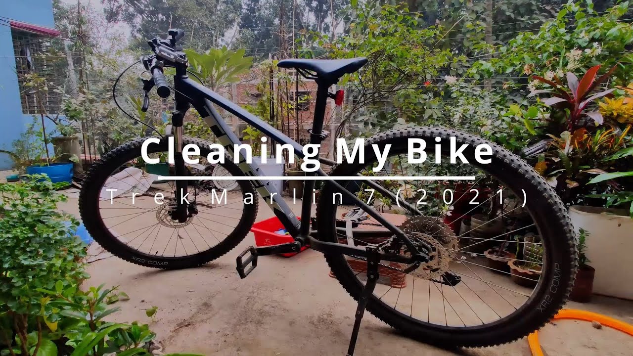How I Clean My Mountain Bike | Trek Marlin 7 2021 | Timelapse
