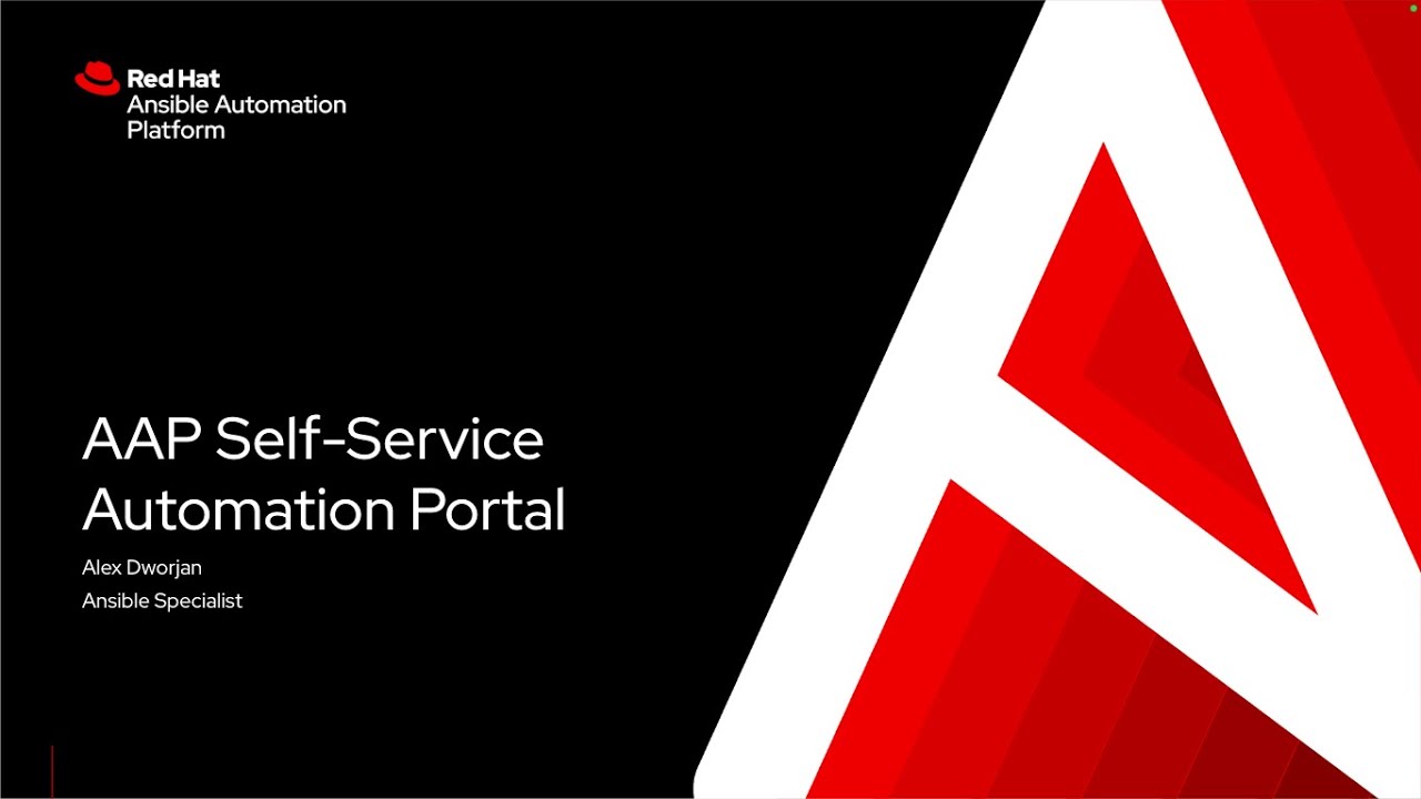 AAP Self Service Automation Portal