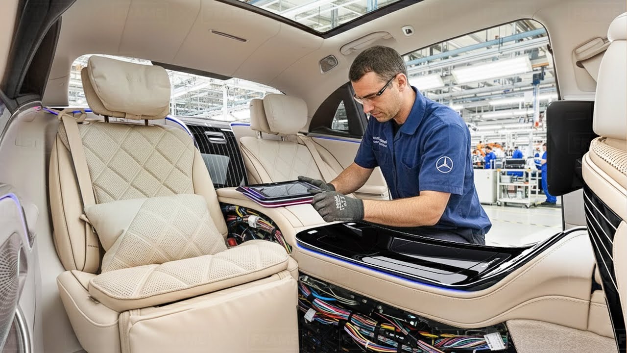 How they Build Expensive Mercedes Interiors From Scratch Inside Super Modern Factory