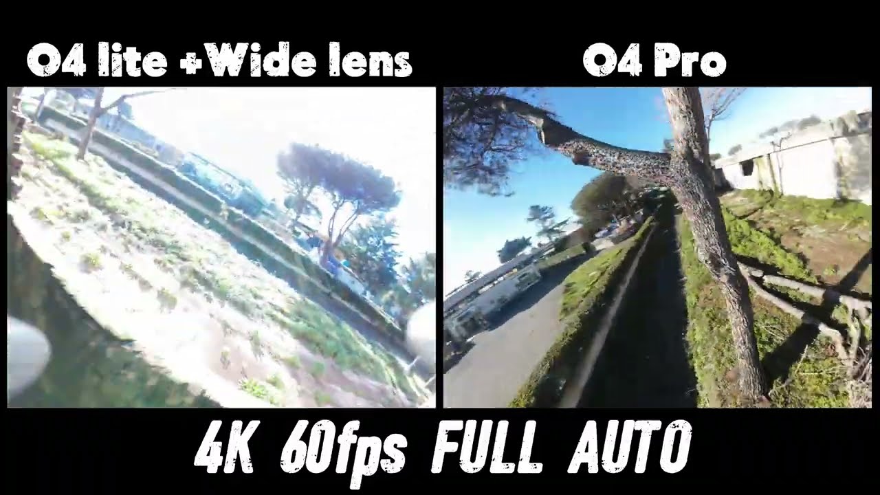 O4 lite flywoo wide lens VS O4 Pro test